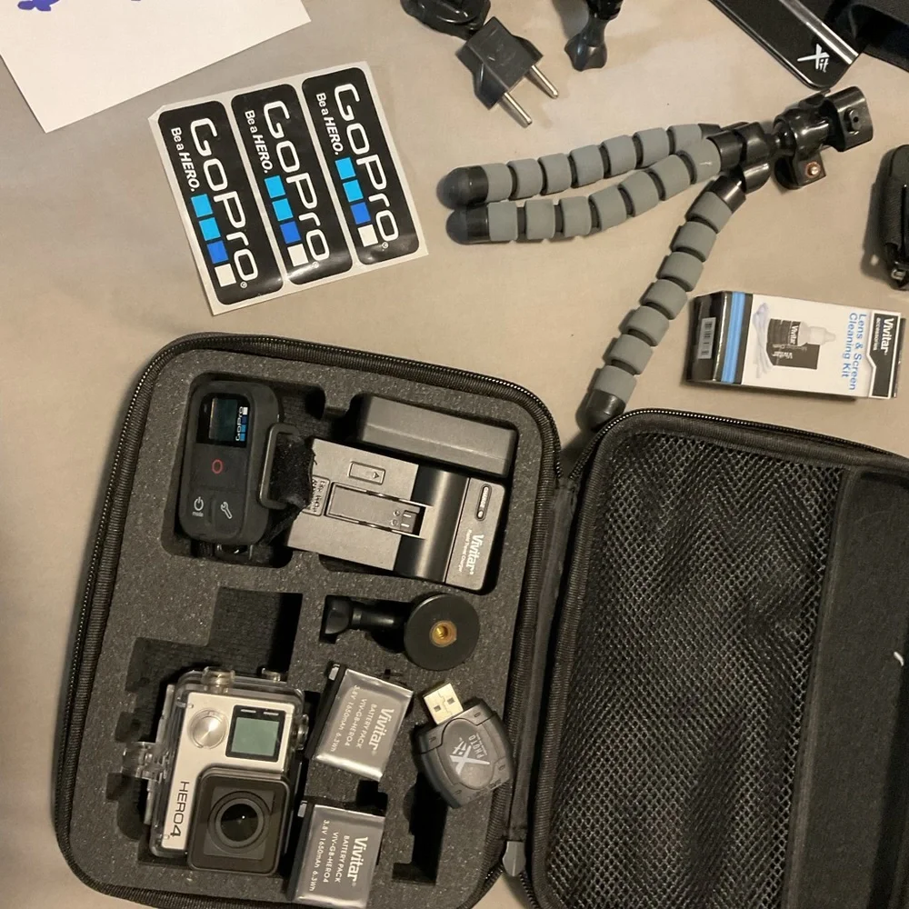 GoPro Hero 4 Black Camera Kit with Accessories